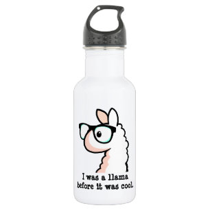 Hipster Llama Waterfles