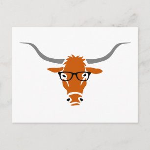 Hipster Longhorn Briefkaart
