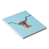 Hipster Longhorn Notitieblok (Schuin)