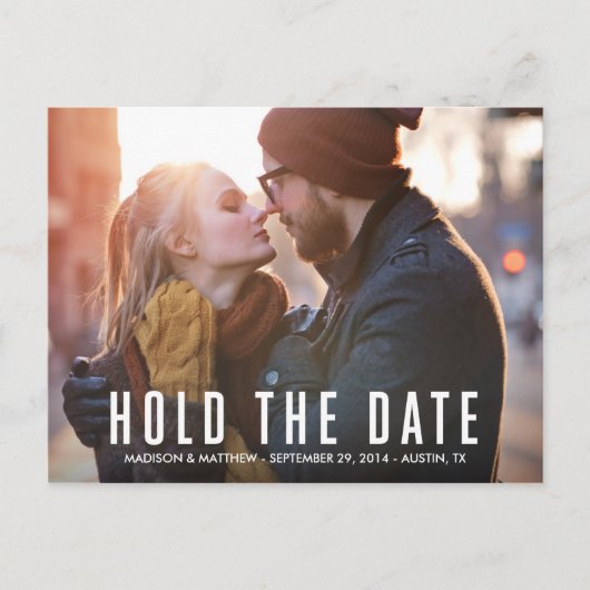 Hipster Love | Het Briefkaart Datum opslaan (Voorkant)