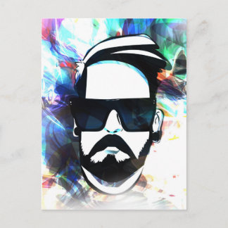 Hipster Man Briefkaart