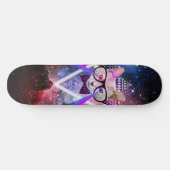 Hipster Melkwegkat Skateboard (Horizontaal)