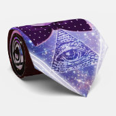 Hipster Melkwegkat Stropdas (Opgerold)