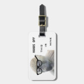 Hipster Monkey met bril Bagagelabel (Voorkant verticaal)