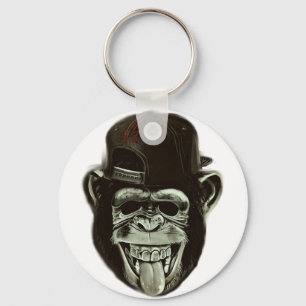 Hipster Monkey Sleutelhanger