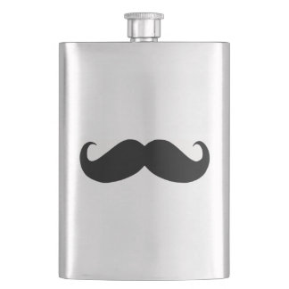 Hipster Mustache Classic Flask Flacon