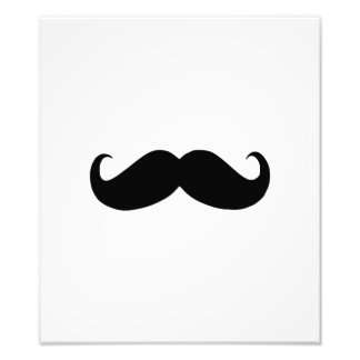 Hipster Mustache Foto afdrukken Afdruk