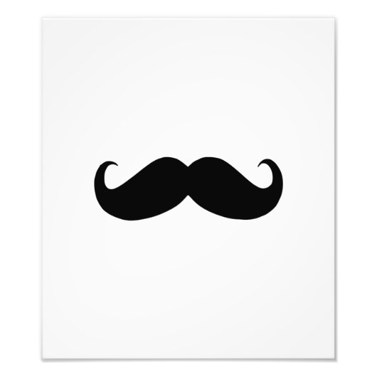 Hipster Mustache Foto afdrukken Afdruk (Voorkant)
