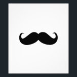 Hipster Mustache Photo Imprimer<br><div class="desc">Règles en noir et blanc</div>