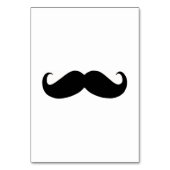 Hipster Mustache Table Kaart (Voorkant)
