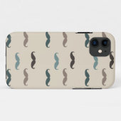 Hipster Mustaches Case-Mate iPhone Case (Achterkant (horizontaal))