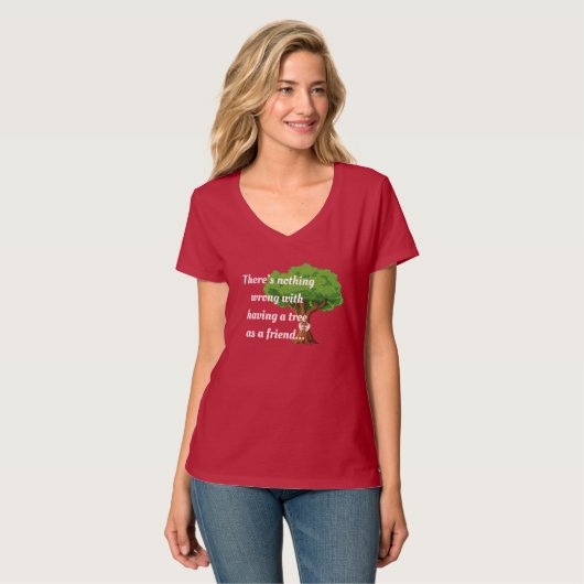 Hipster natuur Friend Tree Hugger Shirt Design (Voorkant volledig)