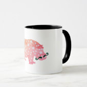 Hipster Noir 325 ml Ringer Combo Mug (Devant droit)