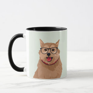 Hipster Norwich Terrier Mok voor Hondenliefhebbers