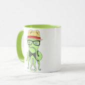 Hipster Octopus Mok (Voorkant links)