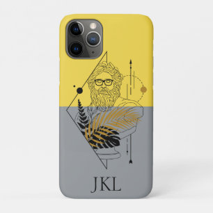 Hipster Olympische God Colorblock Monogram iPhone 11 Pro Hoesje