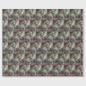 Hipster oma dansen cadeaupapier (Vlak)