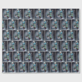 Hipster oma danst in Sneakers Cadeaupapier (Vlak)