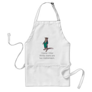 Hipster Otter Apron Standaard Schort