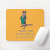 Hipster Otter Mousepad Muismat (Met muis)