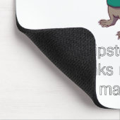 Hipster Otter Mousepad Muismat (Hoek)