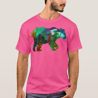Hipster Outdoor Bergen Oproep Ontwerp Honkbal T-shirt