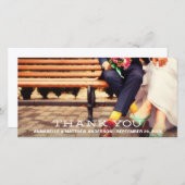 HIPSTER OVERLAY | CARTE PHOTO mariage MERCI (Devant / Derrière)