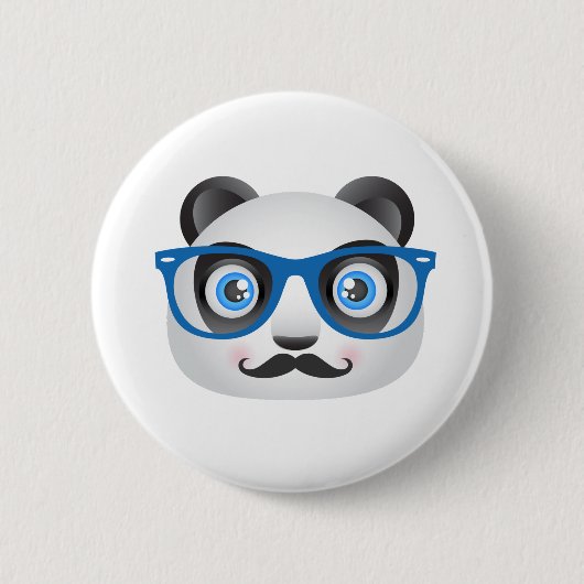 Hipster Panda Button (Voorkant)