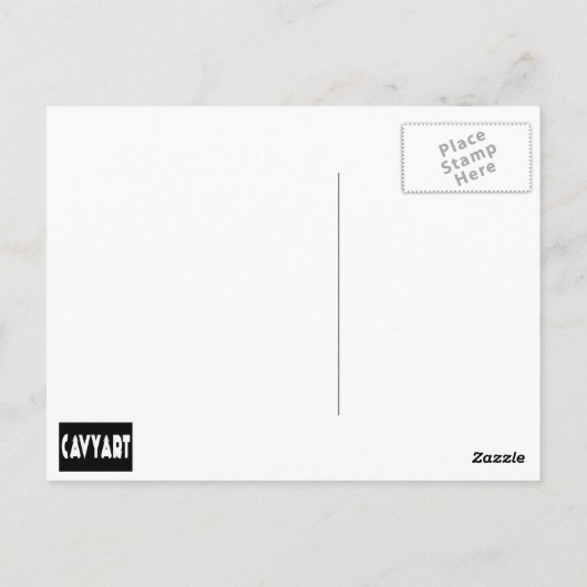 Hipster Pigster Briefkaart (Achterkant)