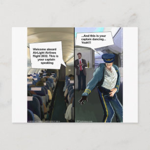 Hipster Piloot Grappig Briefkaart
