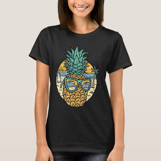 Hipster Pineapple Love Motivation Love Pineapple T-shirt (Voorkant)