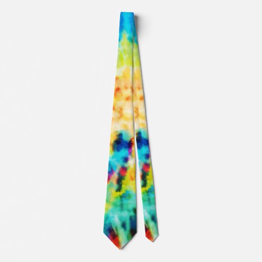 *~* Hipster Rainbow Psychodelic Retro Tie Dye Stro Stropdas (Voorkant)