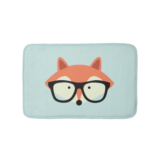 Hipster Red Fox Badmat (Voorkant)