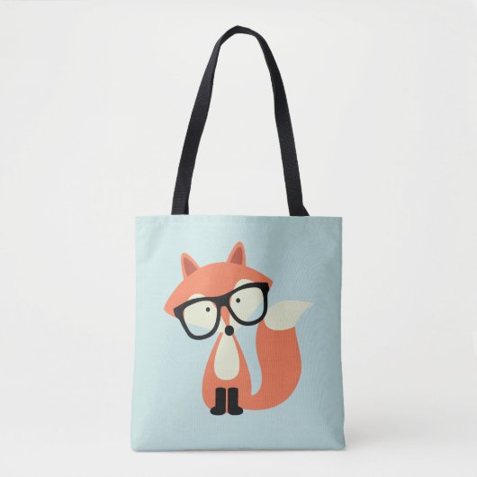 Hipster Red Fox Tote Bag (Voorkant)