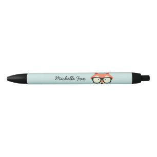 Hipster Red Fox Zwarte Inkt Pen