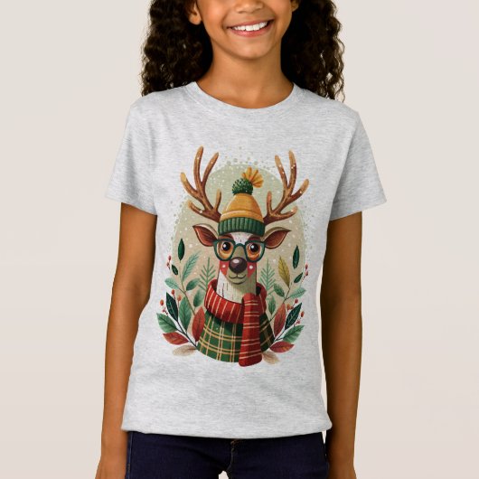 Hipster Rendier T-shirt (Voorkant)