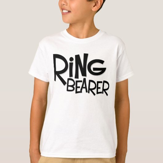 Hipster Ring Bearer T-shirt (Voorkant)