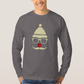 Hipster Rudolph Mustache T-shirt Homme (Devant)