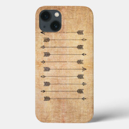 Hipster rustige lijnpijlen iPhone 13 hoesje