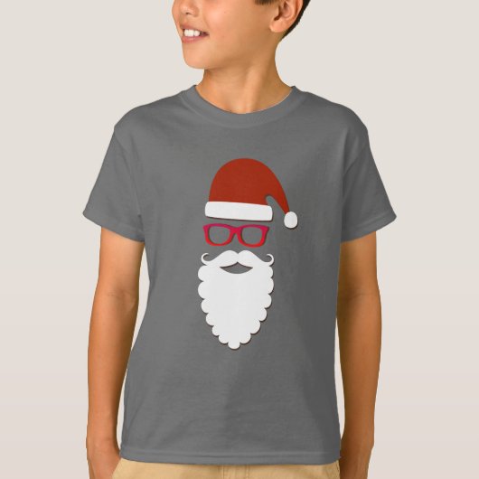 Hipster Santa Claus T-shirt (Voorkant)