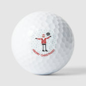 Hipster Santa Golfballen (Voorkant)