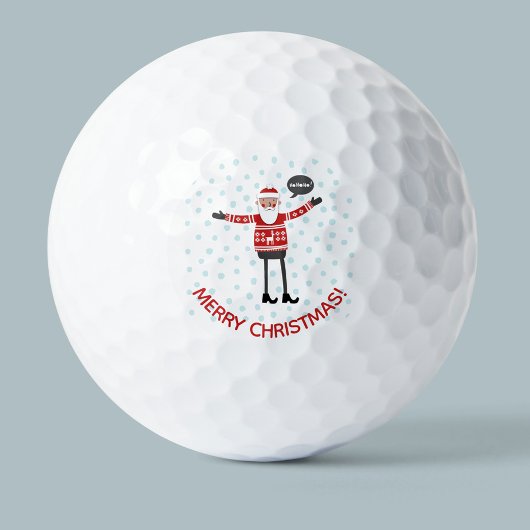 Hipster Santa Golfballen
