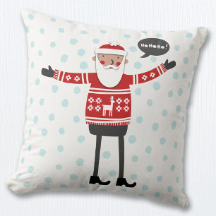 Hipster Santa Kussen