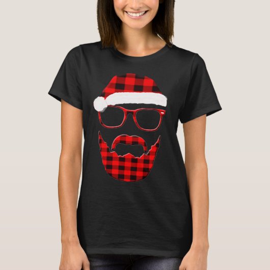 Hipster Santa T-shirt (Voorkant)
