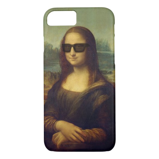 Hipster Shades da Vinci Mona Lisa Case-Mate iPhone Case (Achterkant)