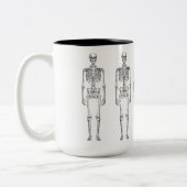 Hipster  Skelet 15 oz Two-Tone Mok (Links)