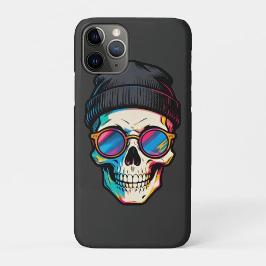 Hipster Skully Case-Mate iPhone Case (Achterkant)