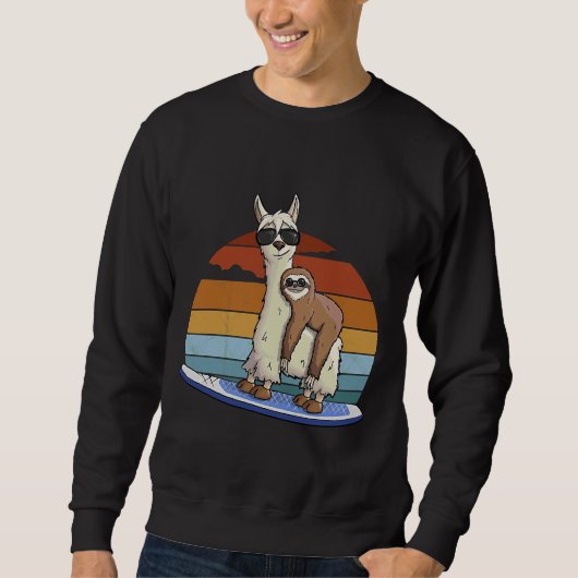 Hipster-sleuf op llama-standaard peddel trui (Voorkant)