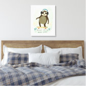 Hipster-sleuf | Rollin' met mijn trage Jams Canvas Afdruk (Insitu (Slaapkamer))