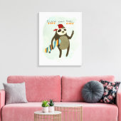 Hipster-sleuf | Vertraag uw rol Canvas Afdruk (Insitu (Woonkamer))
